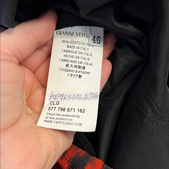 VERSACE COLLECTION RED CUT-OUT SHEETH DRESS - Picture 11 of 16